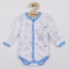 NEW BABY Bears teljes cipzáras bodysuit kék - 50