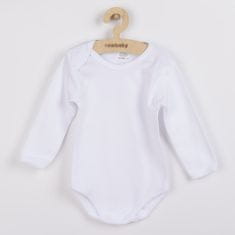 NEW BABY Luxus hosszú ujjú body - fehér - 92 (18-24m)