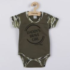 NEW BABY Army lány rövid ujjú baba body - 62 (3-6m)