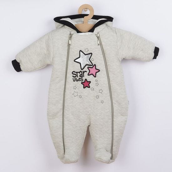 KOALA Star Vibes téli csecsemő kapucnis pulóver rózsaszín - 62 (3-6m)