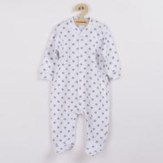 NEW BABY Classic II baba overall szürke csillagokkal - 56 (0-3m)