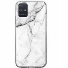 WOZINSKY Wozinsky Marble szilikon tok Samsung Galaxy A71 telefonhoz KP10106 fehér