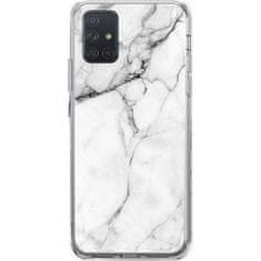 WOZINSKY Wozinsky Marble szilikon tok Samsung Galaxy A51 telefonhoz KP10116 fehér