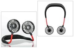 CoolCeny Hordozható nyak ventilátor - DUO Circle - Fehér