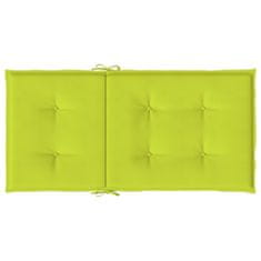 Vidaxl 6 db élénkzöld oxford szövet háttámlás székpárna 100x50x3 cm 314148