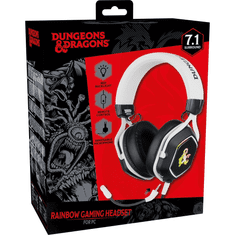 Konix Dungeons & Dragons Rainbow gaming headset fekete-fehér (KX-DND-GH-RBW-PC) (KX-DND-GH-RBW-PC)
