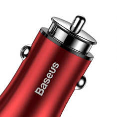 BASEUS Car Charger Gentleman 4.8A Dual-USB Red (CCALL-GB09) (CCALL-GB09)