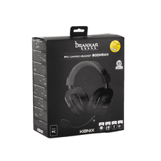 Konix Drakkar Prime 7.1 Pro Bodhran gaming headset fekete (KX-DKP-GH70-PC) (KX-DKP-GH70-PC)