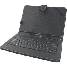EK125 10.1" univerzális tablet tok + billentyűzet (angol) fekete (Esperanza-EK125)