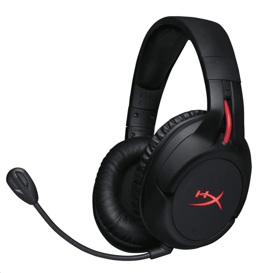 HyperX Headset Cloud Flight Gaming vezeték nélküli mikrofonos fejhallgató fekete (HX-HSCF-BK/EM / 4P5L4AM) (HX-HSCF-BK/EM)