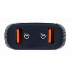 Gembird TA-U2QC3-CAR-01 2xUSB autós gyorstöltő QC3.0 36W fekete (TA-U2QC3-CAR-01)