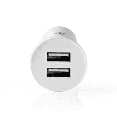 Nedis autós töltő 4.8 A 2xUSB-A fehér (CCHAU480AWT) (CCHAU480AWT)