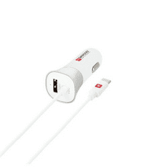 Skross autós USB töltő és C típusú USB kábel (SKR-CARCHARCCAB / 2.900618) (SKR-CARCHARCCAB)