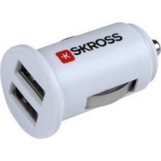 Skross Midget Dual USB Car Charger autós 2 portos USB töltő (SKR-CARUSBDUAL) (SKR-CARUSBDUAL)