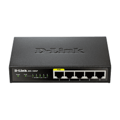 D-LINK D-LINK Switch 5x100Mbps (4xPOE) Fémházas Asztali, DES-1005P (DES-1005P/E)