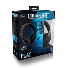 Ewent Play PL3321 Headset Vezetékes Fejpánt Játék Fekete (PL3321)