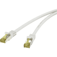Renkforce RJ45-ös patch kábel, hálózati LAN kábel, tűzálló, CAT 7 S/FTP [1x RJ45 dugó - 1x RJ45 dugó] 15 m szürke, (RF-4149876)