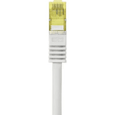 Renkforce RJ45-ös patch kábel, hálózati LAN kábel, tűzálló, CAT 7 S/FTP [1x RJ45 dugó - 1x RJ45 dugó] 10 m szürke, (RF-4149873)