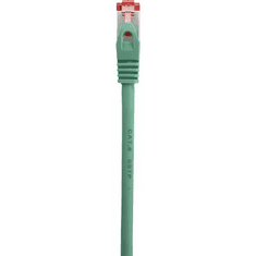 Renkforce RJ45 Hálózat Hosszabbítókábel CAT 6 S/FTP 10.00 m Zöld Védővel, Aranyozatt érintkező (RF-3828994)