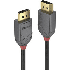 Lindy Kijelző csatlakozó Csatlakozókábel [1x DisplayPort dugó - 1x DisplayPort dugó] 3.00 m Fekete DisplayPort 1.2 (36483)
