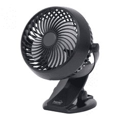 Somogyi CLF 10/BK csíptetős akkumulátoros ventilátor fekete (CLF 10/BK)