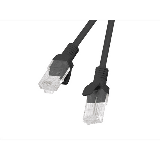 Lanberg Patchcord RJ45 CAT5e UTP kábel 5m fekete (PCU5-10CC-0500-BK) (PCU5-10CC-0500-BK)