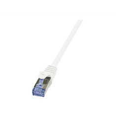 LogiLink PrimeLine - patch cable - 25 cm - white (CQ3011S)