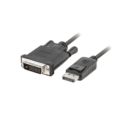 Lanberg DisplayPort --> DVI-D kábel 1.8m (CA-DPDV-10CU-0018-BK) (CA-DPDV-10CU-0018-BK)