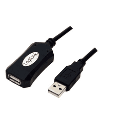 UA0001A USB 2.0 hosszabbító kábel fekete 5m (UA0001A)