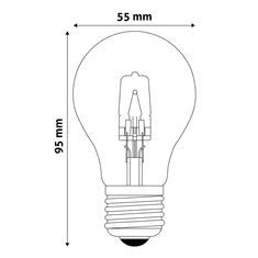 Avide Halogén izzó Classic 52W E27 2000h (AHG27WW-52W)