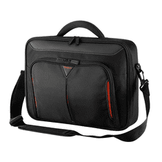 Targus Notebook táska CN415, Classic+ 15-15.6" Clamshell Laptop Bag - Black/Red (CN415EU)