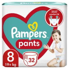 Pampers Active Baby nadrágos pelenkák 8-as méret (32 db) 19+ kg