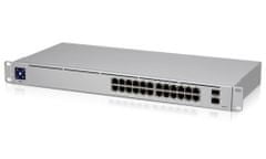 Ubiquiti UniFi Switch 24 - 24x GbE, 2x SFP, ventilátor nélkül