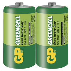GP 1.5V Greencell 13G góliát (D) elem (2db/zsugor) (B1240) (B1240)