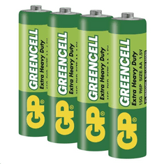 GP 1.5V Greencell ceruza (AA) elem (4db/zsugor) (B1220) (B1220)