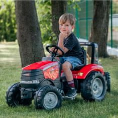 Falk pedálos traktor tok Piros Nagy pótkocsival 3 éves kortól
