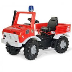 Rolly Toys Unimog Mercedes Benz pedálos autó Tűzoltóság + Kakas