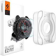 Spigen Garmin Fenix 7X / 7X Sapphire / 7X Solar, Kijelzővédő fólia, ütésálló fólia (az íves részre is!), Tempered Glass (edzett üveg), Ez Fit, Clear, 2 db / csomag (RS134769)