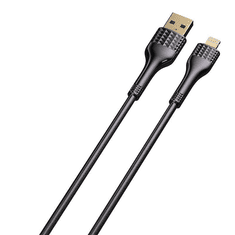 LDNIO LS652 USB-A - Lightning kábel 30W 2m sötétszürke (5905316144279) (5905316144279)