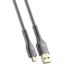 LDNIO LS652 USB-A - microUSB kábel 30W 2m sötétszürke (5905316144286) (5905316144286)