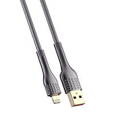 LDNIO LS652 USB-A - Lightning kábel 30W 2m sötétszürke (5905316144279) (5905316144279)