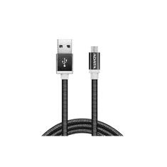 A-Data USB 2.0-Micro USB 1 m adat/töltő kábel fekete (AMUCAL-100CMK-CBK) (AMUCAL-100CMK-CBK)