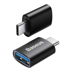 BASEUS Ingenuity USB-C – USB-A OTG adapter fekete (ZJJQ000001) (ZJJQ000001)