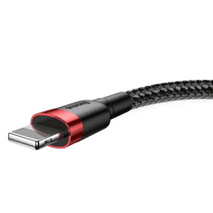 BASEUS Cafule USB-Lightning töltőkábel 0.5m fekete-piros (CALKLF-A19) (CALKLF-A19)