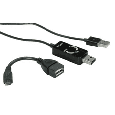 Belkin Roline USB 2.0 KM Link kábel PC/Android 1.5 m (11.02.9180-10) (11.02.9180-10)