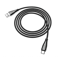 Hoco U75 adatátvitel adatkábel és töltő (USB - Type-C, mágneses csatlakozó, 120cm, cipőfűző minta, LED jelzés) FEKETE (U75_TYPE-C_B) (U75_TYPE-C_B)