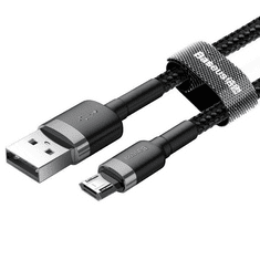 BASEUS Cafule USB-A - Micro-USB kábel 0.5m szürke-fekete (CAMKLF-AG1) (CAMKLF-AG1)