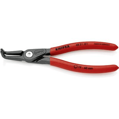 Knipex Precíziós Seeger-gyűrű fogó készlet belső gyűrűkhöz (furatokban), 19-60 MM hajlított (48 21 J21)