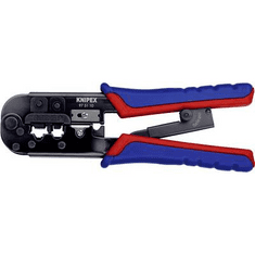 Knipex Racsnis moduláris krimpelő, UTP, telefon csatlakozó krimpelő RJ 45, RJ11/12 97 51 10 (97 51 10)