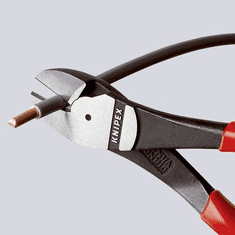 Knipex Erőkímélő oldalcsípőfogó, közepes/kemény/zongora huzal max.: O 4,2/3/2,5 mm, 74 01 200 (74 01 200)